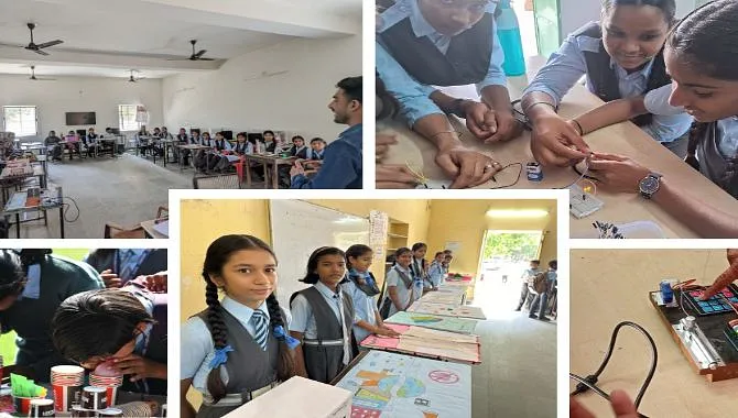 IN-DEED students participating in classroom learning, hands-on science activities and a school exhibition